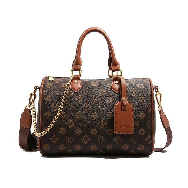 2025 New Arrival Monogram Pillow Boston Bag Women's Large Capacity Crossbody Tote Handbag Designer Travel Purse for Women