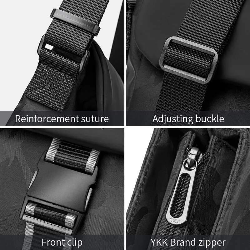 2025 New Style Men Crossbody Single Shoulder 12-Inch Laptop Water-Resistant Lightweight, Commuting And Casual Bag