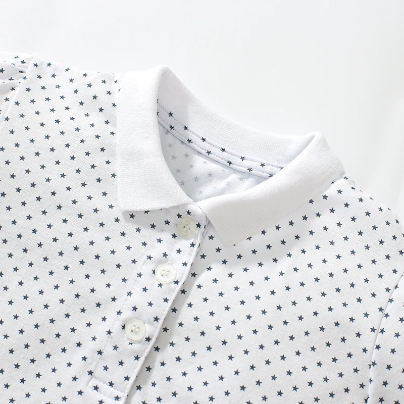 Little maven Toddlers Tops Childrens Clothing T shirts Summer Stars Polo Shirts Baby Boys Casual Kids Clothes Cotton 250508