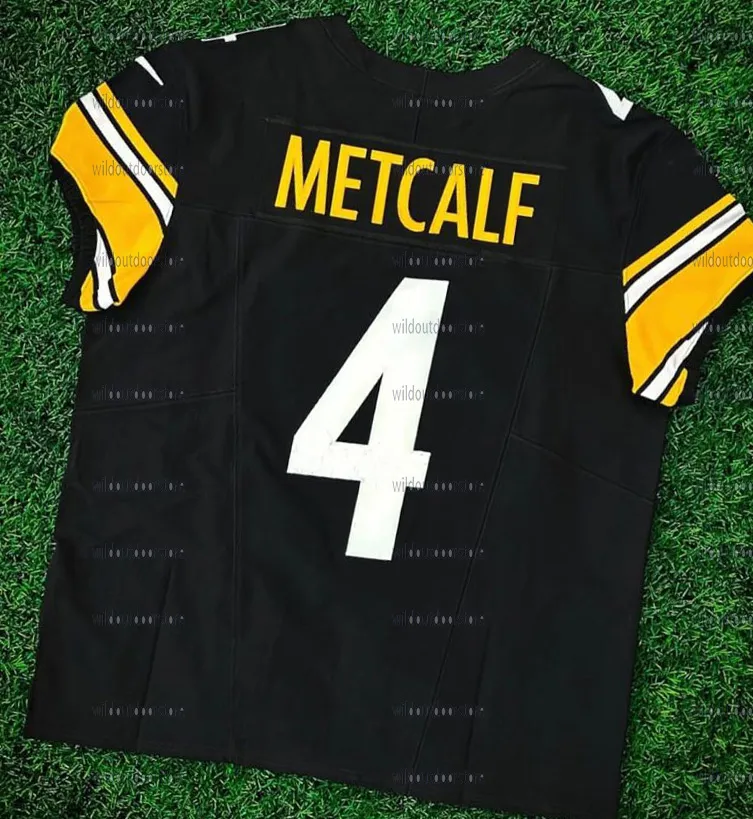 Custom Jersey Jack Sawyer Will Howard 4 DK Metcalf Watt Football Patrick Queen Joey Porter Jr Franco Troy Polamalu Fitzpatrick Freiermuth