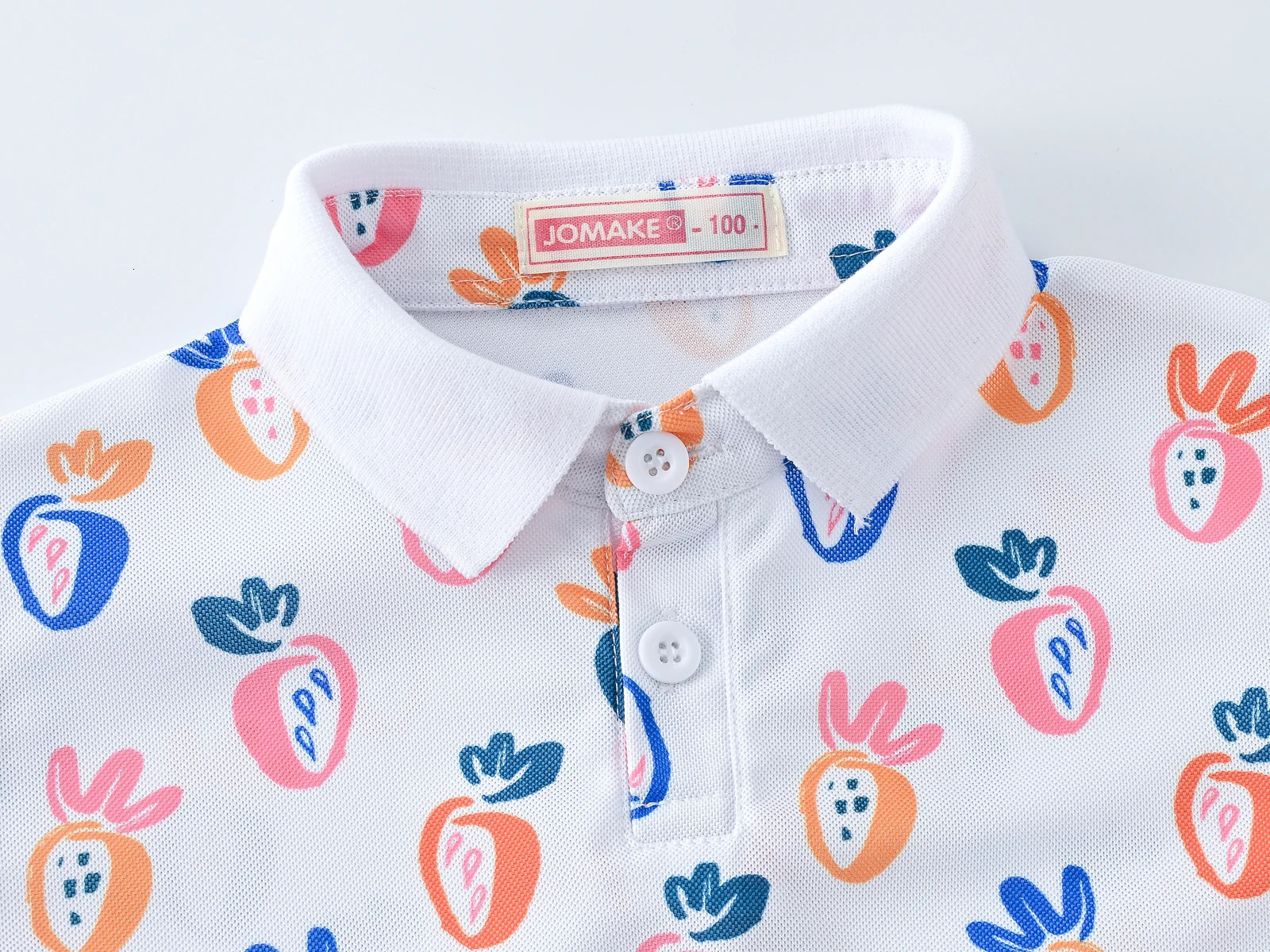 Printing lovely boys and girls fashion printing breathable button blouse leisure classic lapel micro-elastic POLO shirt 250515