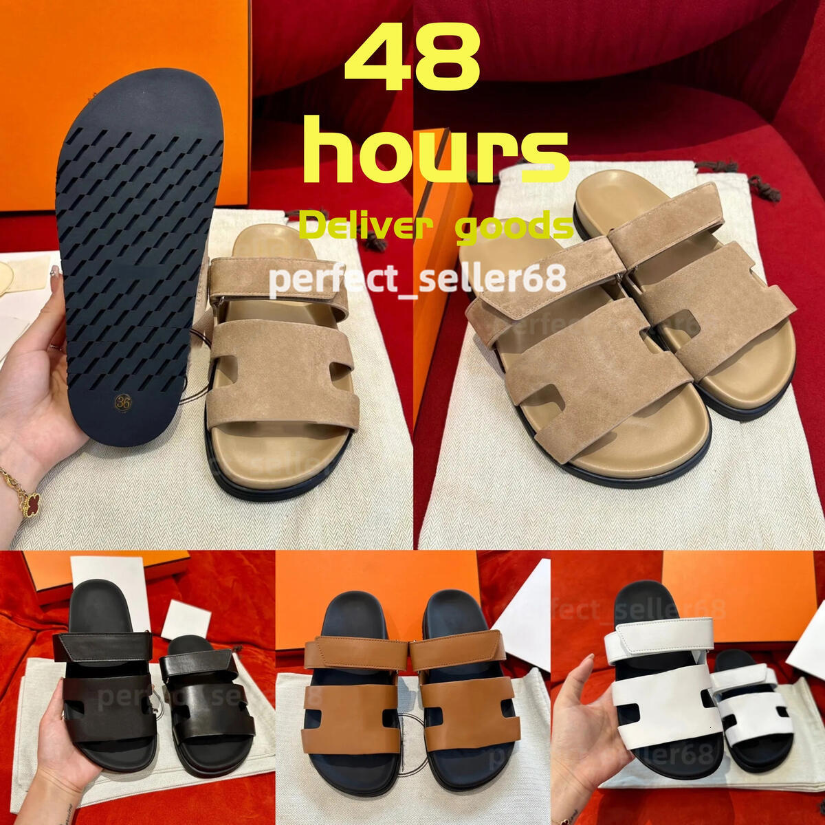 Designer sandals platform slides women sandale men slipper shoes bottom fur flip flops summer casual beach sandal real leather Top quality
