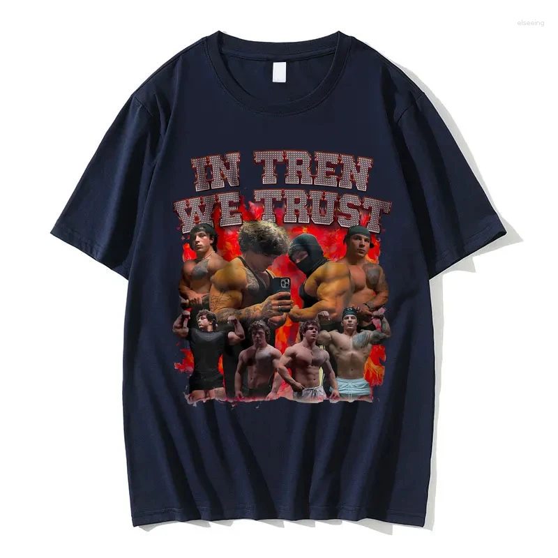 Men's T Shirts Tren Twins Oversized T-shirt Gift For Bodybuilders Gym Rats Print Men Women's Fashion Tees Unisex Vintage Loose Tshirt