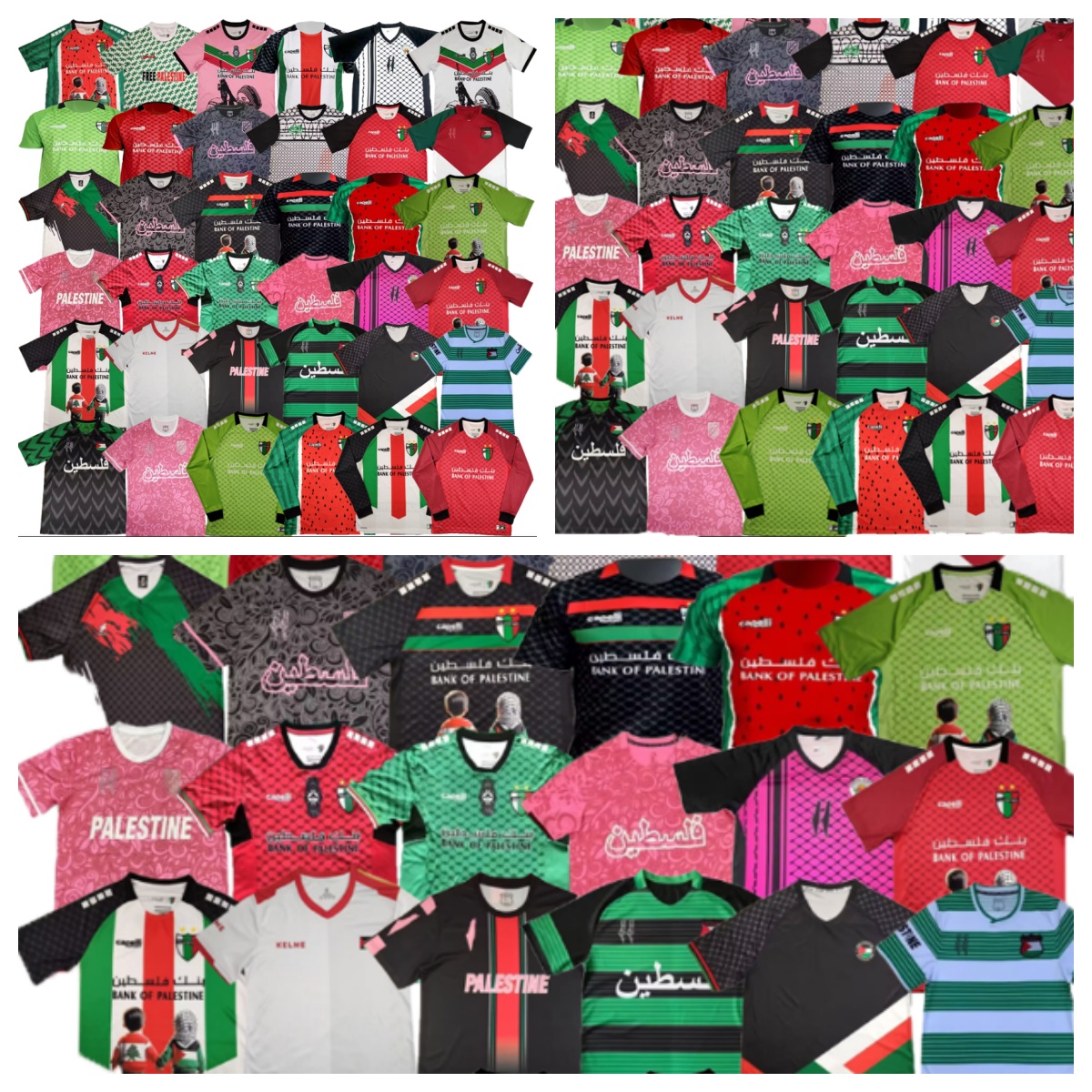22 23 24 25 26 Palestine Soccer Jerseys CARRASCO CORNEJO SALAS DAVILA FARIAS home away football shirt third Palestino maillot de foot kits fans player Palestino