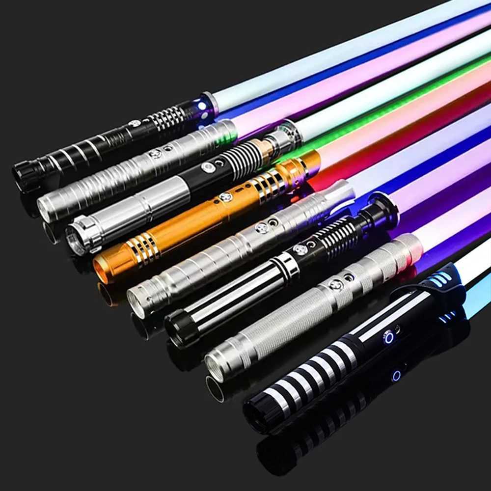 RGB Metal Lightsaber Laser Sword Toys Light Saber Espada Brinquedos Sabre De Luz Juguetes Kpop Lightstick Zabawki Oyuncak T250508