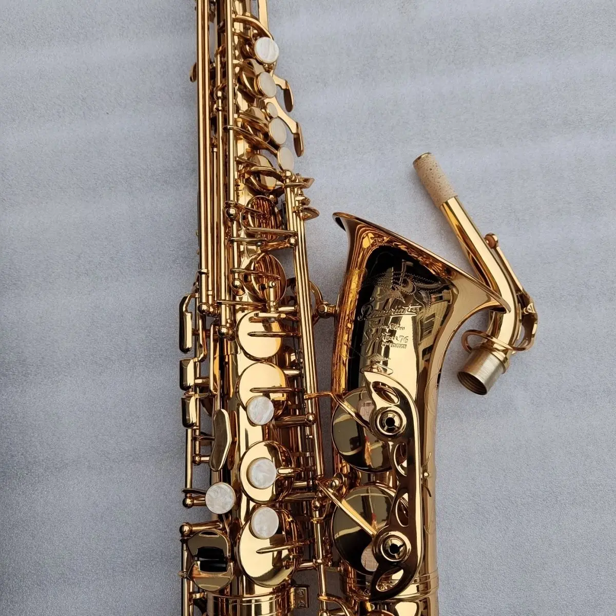 SYSTEM-76 Brass Electrophoresis Gold Alto E-flat Saxophone One-to-One Mechanism Model Saxophone Instrument