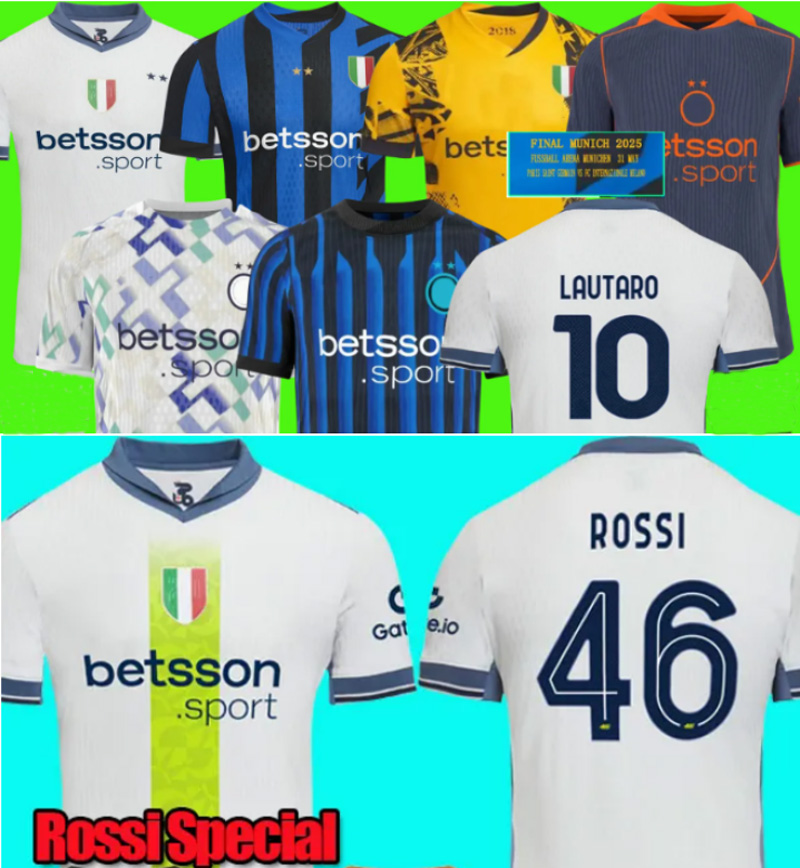 25 26 Maglia LAUTARO Soccer Jerseys BARELLA FRATTESI INTERS THURAM ARNAUTOVIC CALHANOGLU Football Shirt 2025 2026 milans Rossi Special Edition Men Kid uniforms