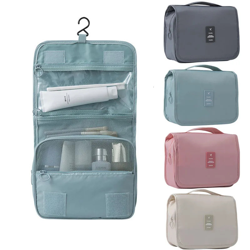 Travel Makeup Bag High Capacity Toiletries Storage Pouch Travel Make Up Organizer Waterproof Beauty Bag Bathroom Wash Bag 250507