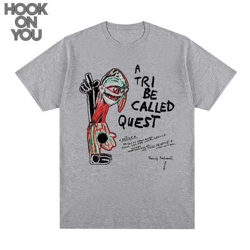 A TRIBE CALLED QUEST Short-sleeved T-shirt Hip Hop Street Rap American Trendy Retro Jazz Men and Women Pure Cotton Short SleevesT250508