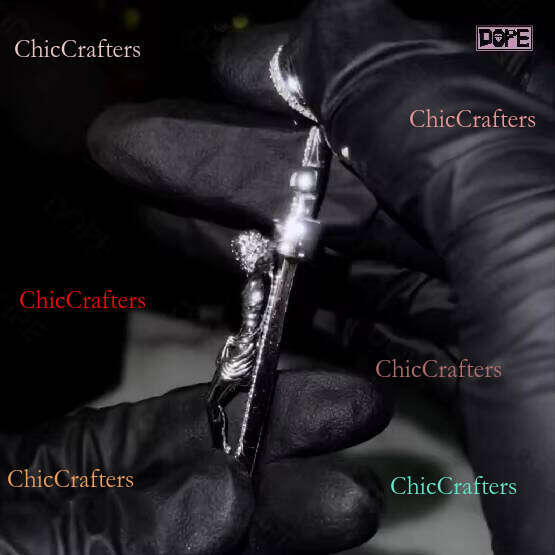 Hiphop 3D Iced Out Jesus Cross Sier Custom Moissanite Pendant