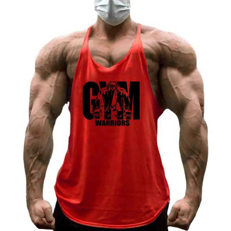 Gym Warriors Workout Tanktop Jogger Singlet Training Bodybuilding Tank Top Vest Shirt Sleeveless Fitness Cotton Shirt For Men W250508