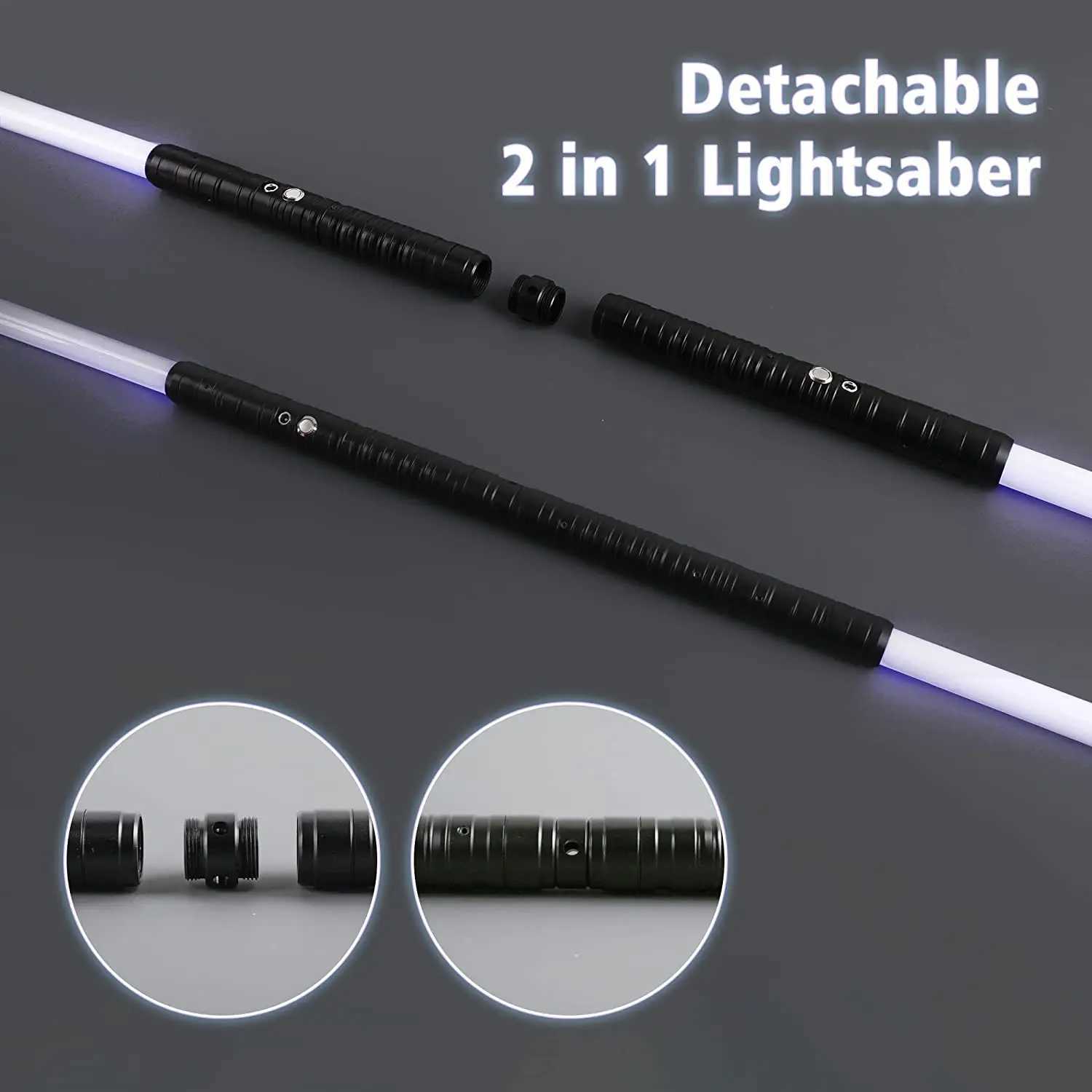 RGB lightsaber 14 color changing metal handle laser sword toy with gravity sensing sound effect role-playing laser sword toy T250508