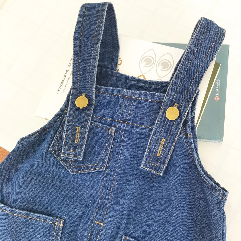 IENENS Toddler Infant Boys Jumpsuit Denim Overalls Dungarees Baby Girl Hole Jeans Long Pants Clothes Outfits Fit 0-4 Years 250508