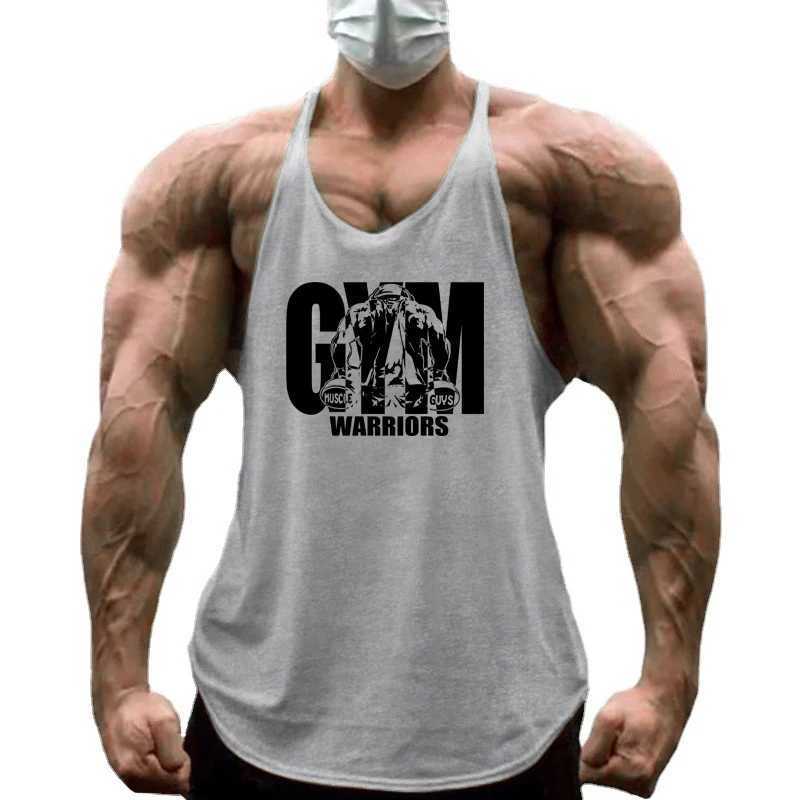 Gym Warriors Workout Tanktop Jogger Singlet Training Bodybuilding Tank Top Vest Shirt Sleeveless Fitness Cotton Shirt For Men W250508
