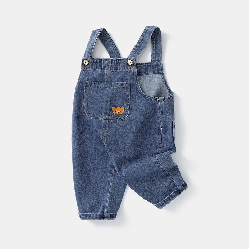 Soft Cotton Baby Boys Overalls Spring Autumn Kids cartoon Long Pants Casual Girls Jumpsuits Children Clothes SuspenderTrousers 250508