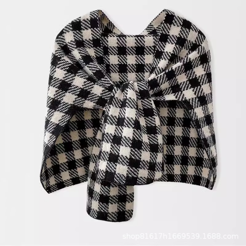 K993 Knitted summer air-conditioned room protective shawl new style high-end small shawl spring and autumn decoration outer wear one piece