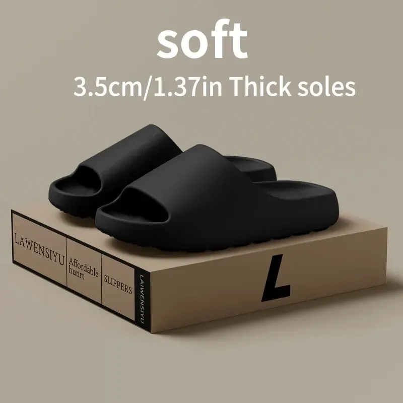 Soft Slippers Feel Like Stepping on Shit Thick Soled Sandals Summer New Non Slip Wearing Sandals Relaxation Breathable Lightweight House 2025s