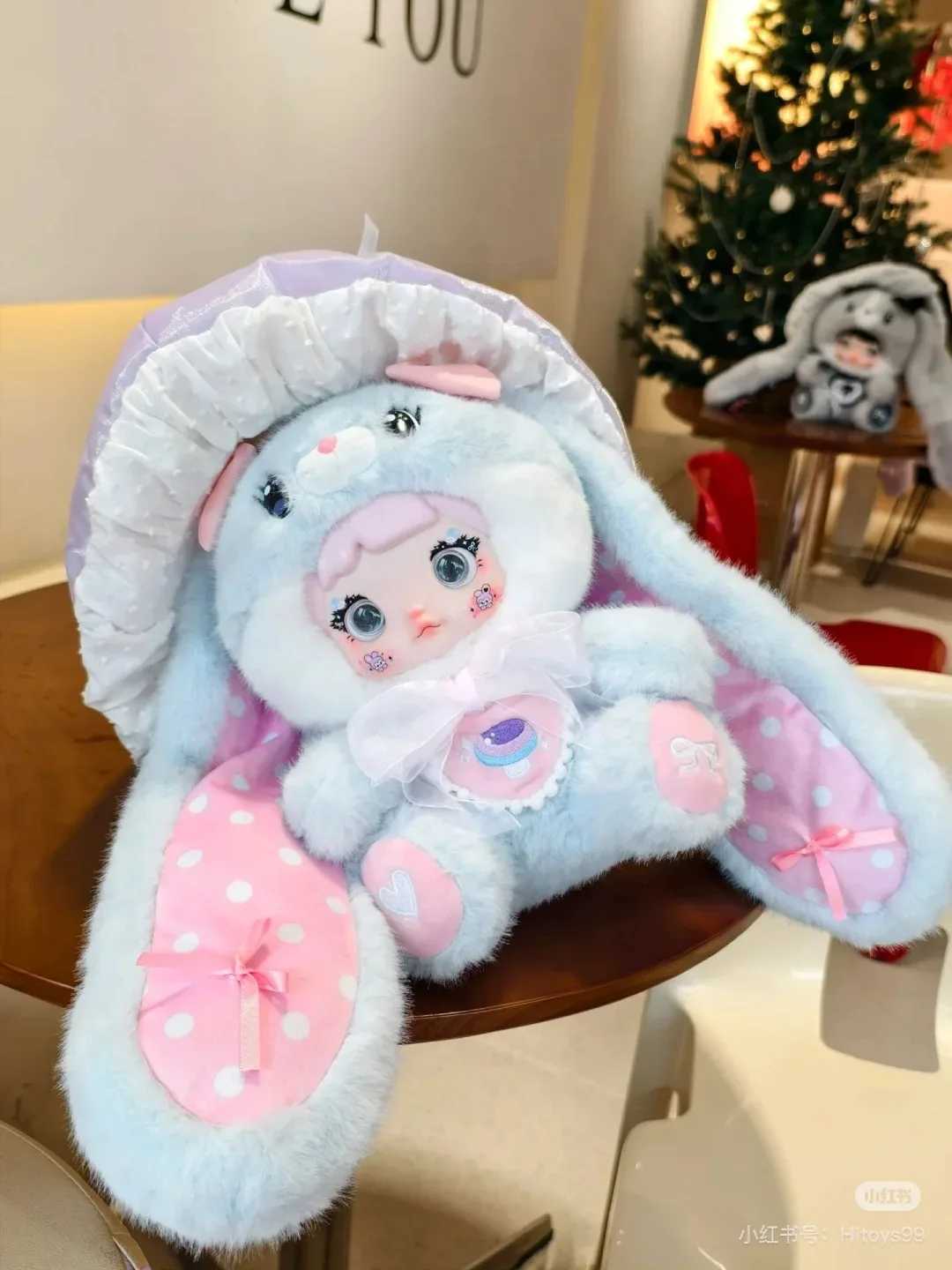 Original Hi Toy Nommi 400% Mushroom Hat Series Blind Box Home Decoration Little Rabbit Doll Holiday Surprise GiftCute Plush Toy W250508