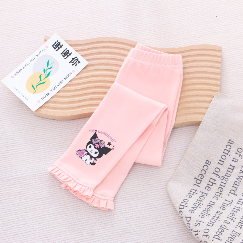 DISNEY Frozen Elsa princess kids designer clothes Children's clothes Girl leggings autumn children clothes long pants elastic pants inner and out