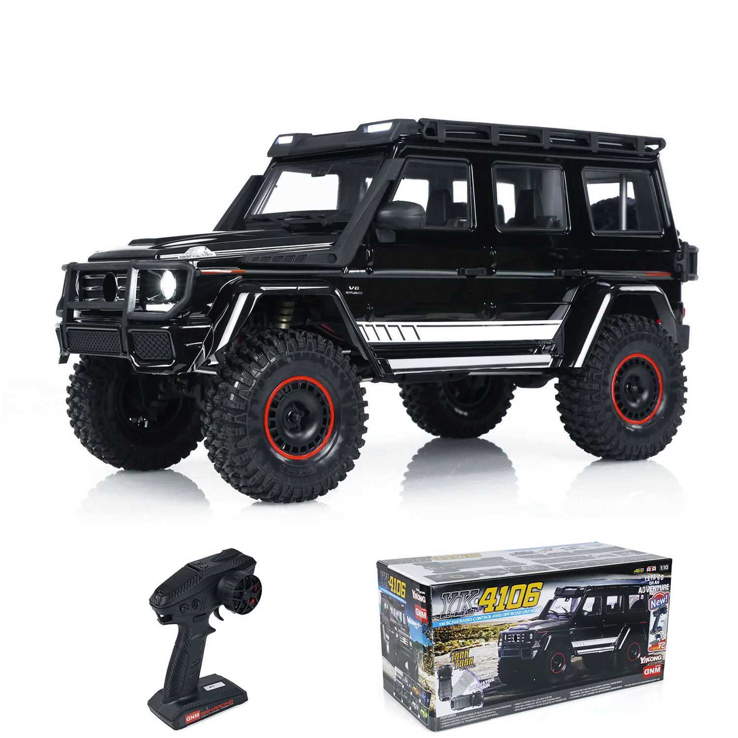 RC Crawler 4WD 1/10 RC Off Road Vehicle Car YIKONG YK4106PRO Radio Control Climbing Car Light Servo RC Toys Model Boys Gifts z250508