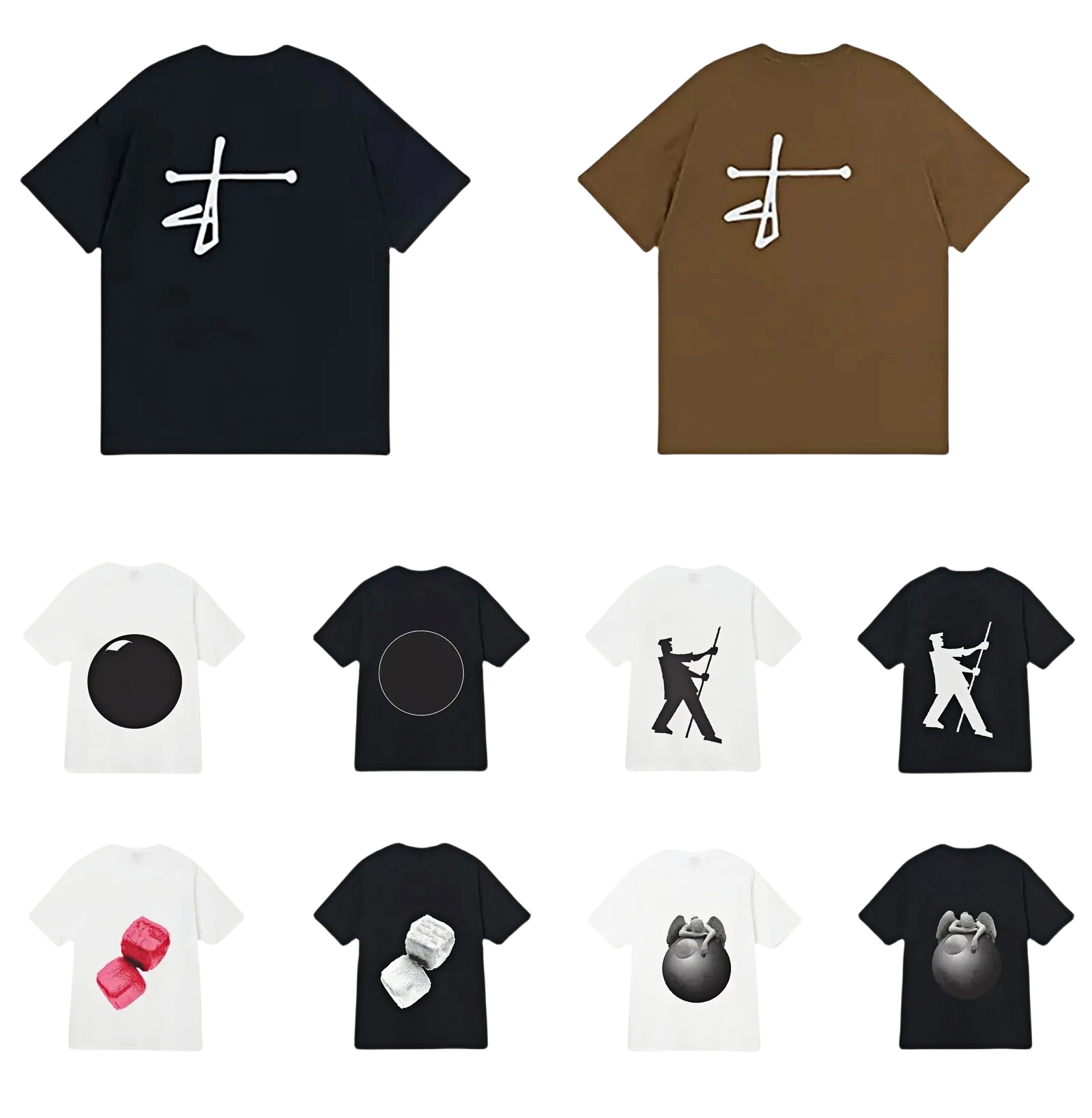mens t shirt designer men women stussyshirt sweatshirts fashion clothing cotton short sleeve hip hop y2k high quality loose clothing Asian size S-3XL