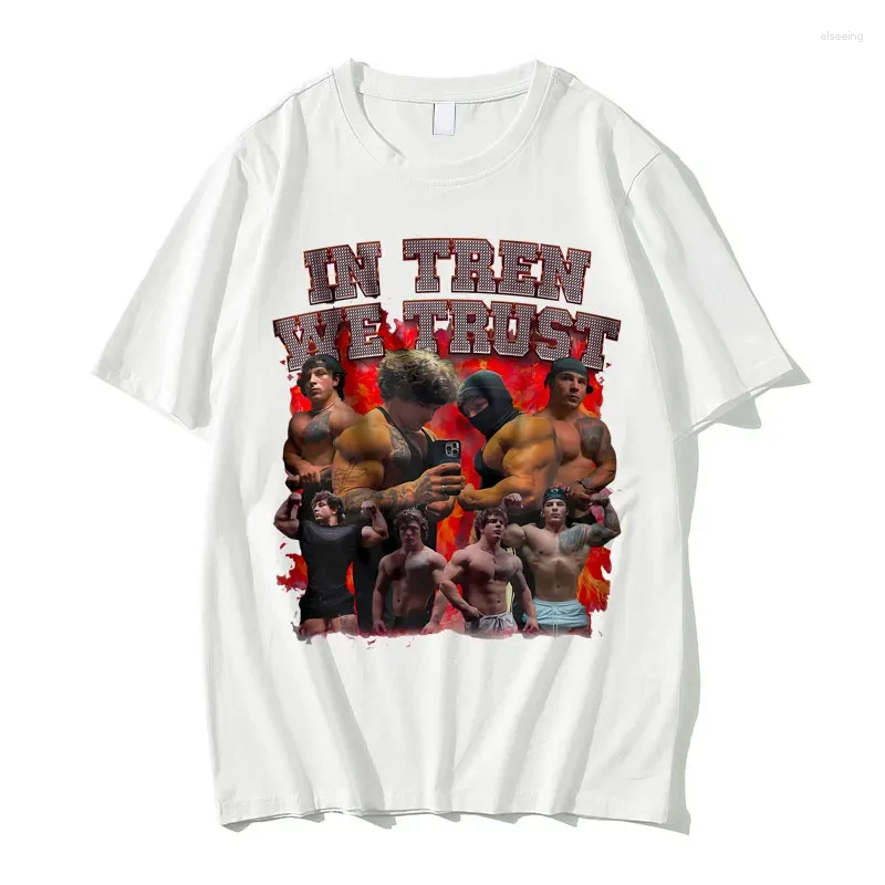 Men's T Shirts Tren Twins Oversized T-shirt Gift For Bodybuilders Gym Rats Print Men Women's Fashion Tees Unisex Vintage Loose Tshirt
