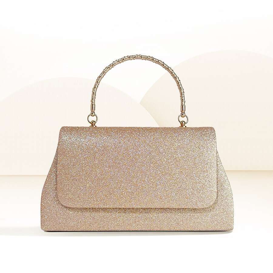 Dinner Bag Dinner Bag New Women S Handbag Small Popular Sparkling Pink Handheld Bag Fashionable And Minimalist Banquet Bag KQ KQ