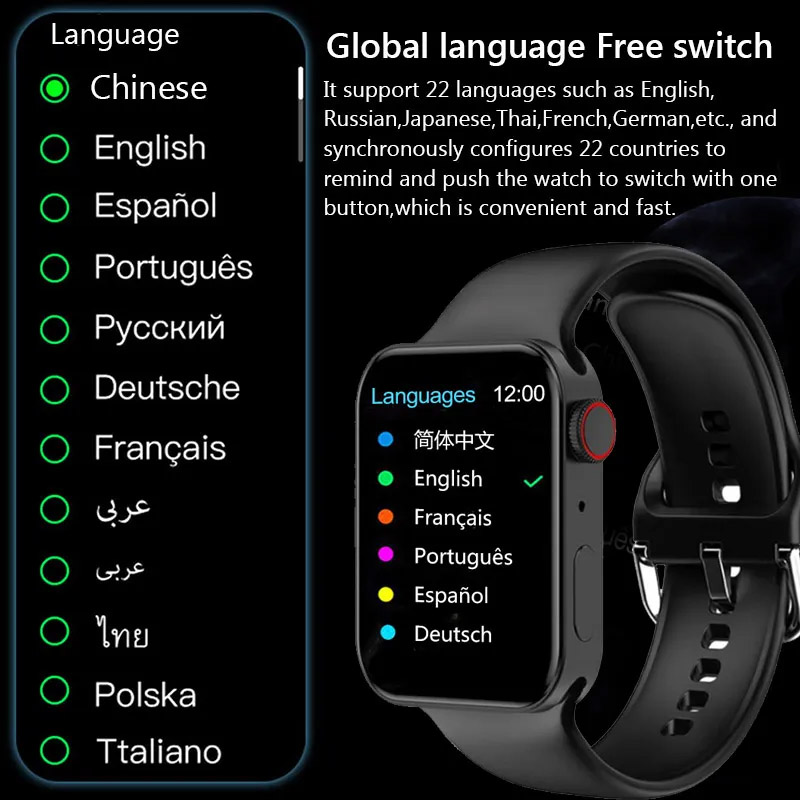 Sportwatch Smart Watch Series 10 S10 9 46mm 45mm 49mm Men Women Watch 2.1" Wristband Wireless Charging Strap Box Bracelet Smartwatch Ultra 2 Spor