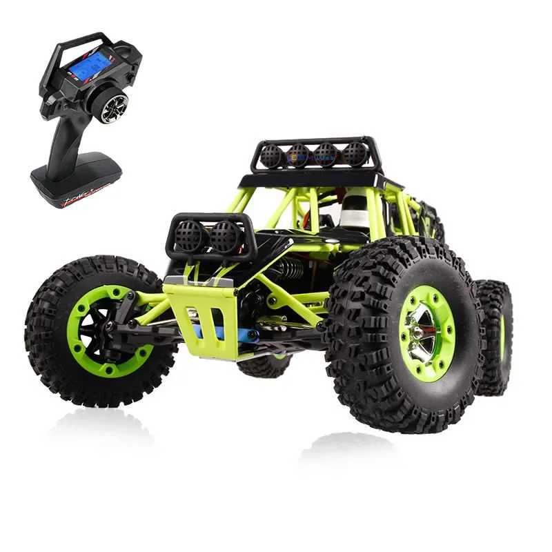 Free shipping WLtoys 12428 1 12 4WD RC Racing Car High Speed Off-Road Remote Control Alloy Climbing Truck LED Light By Boys Toys Kids Gift