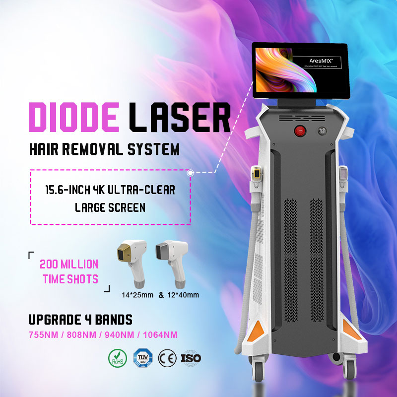 Fast ice cooling epilator machine 755nm 808nm 1064nm diode laser hair removal salon devices CE approved for tanned skin painless permanent 100 million