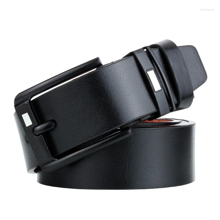 High Quality Leather Alloy Men's Belt Brand Fashion Strap Jeans For Men Business Leisure Waistband Male