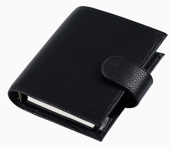 Moterm Luxe 2.0 Personal Size Planner with 30 MM Rings Binder Genuine Pebbled Grain Leather Notebook Diary Agenda Organizer 240805
