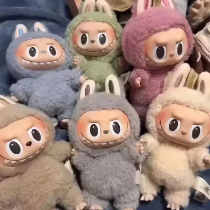 Labubu Monsters Dolls Toys Full Set Collectible 1 1 Replica Model Cute Have A Seat Keychain Backpack Pendant High Quality Gifts W250508