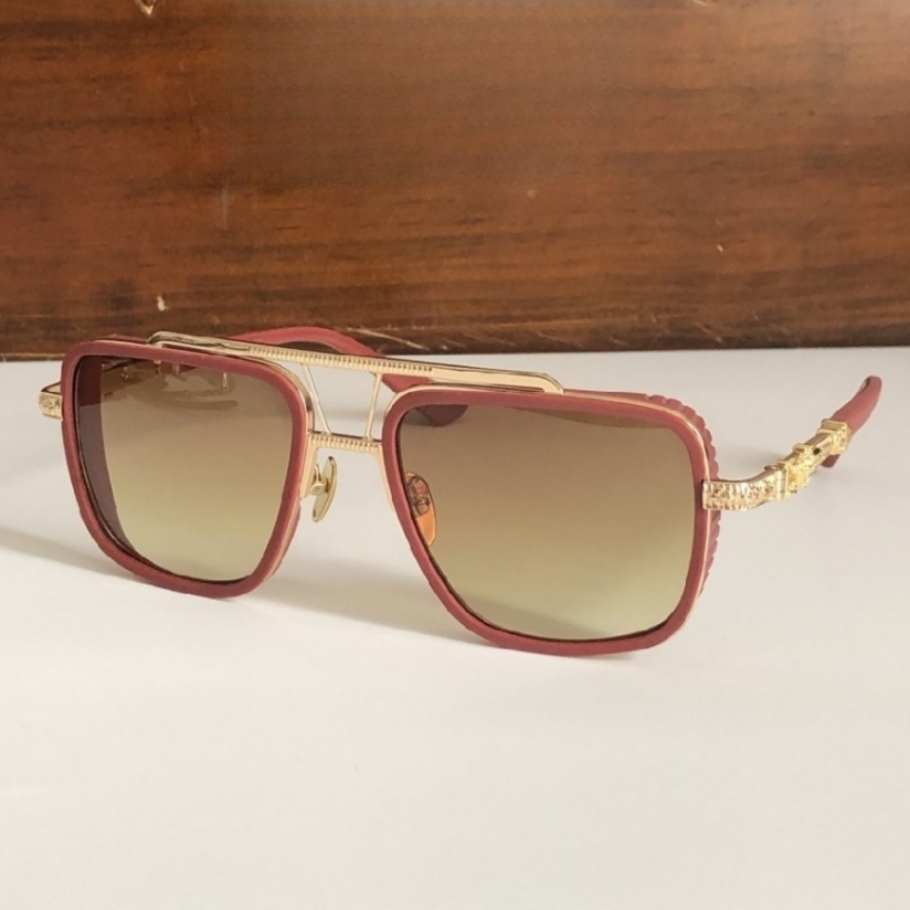 High Quality Men Sunglasses Classic Luxury Designer Women Glasses Titanium Punk Business Design Prescription Spectacle Frames UV400 PUSHIN ROD II Size