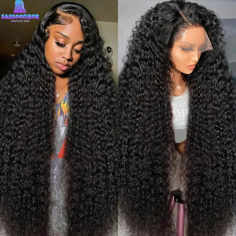 Burmese Hair 100% Really Human Blonde Color Hair 30 Inch Wigs Deep Wave Lace Frontal Wigs Brazilian 13x4 HD Transparent Glueless Human Hair Wig for Bl