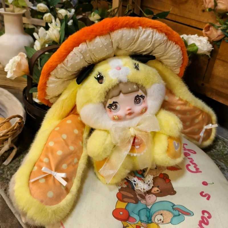 Genuine Nommi Mushroom Hat 400% Series Plush Blind Box Cute Vinyl Plush Doll Decoration Model Children Mystery Box Toy Girl Gift W250508