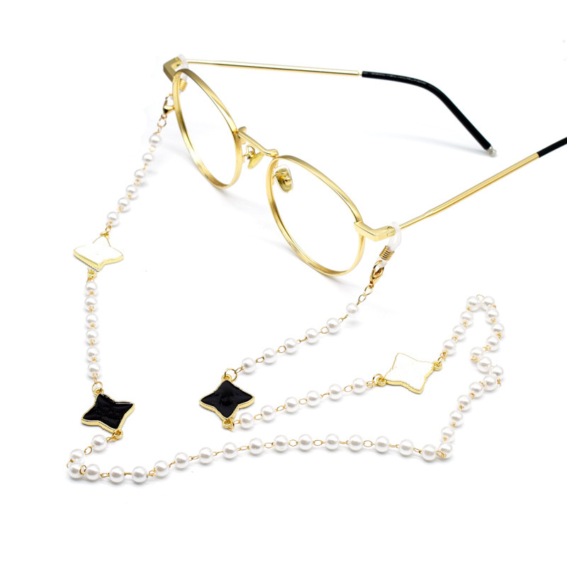 Chain Stainless Eyewear Steel with Silicone Loop and Letter Design Adjustable Lanyard for Daily Outdoor Use and Reading Gift High 1 Quality Texture