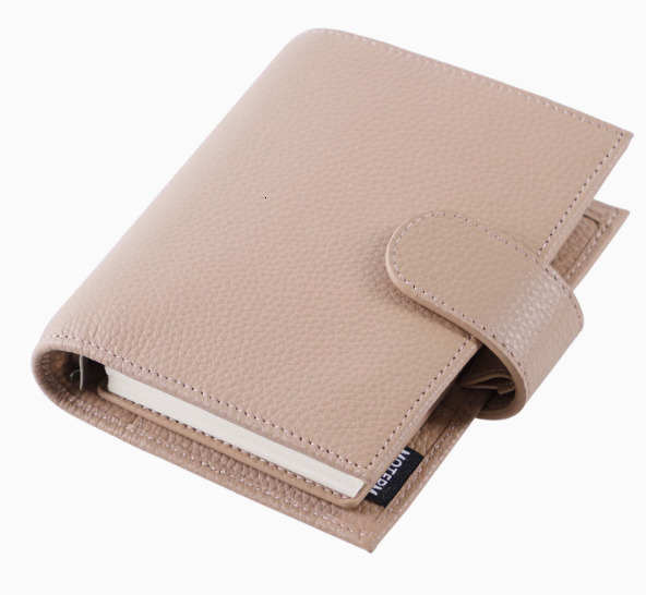 Moterm Luxe 2.0 Personal Size Planner with 30 MM Rings Binder Genuine Pebbled Grain Leather Notebook Diary Agenda Organizer 240805