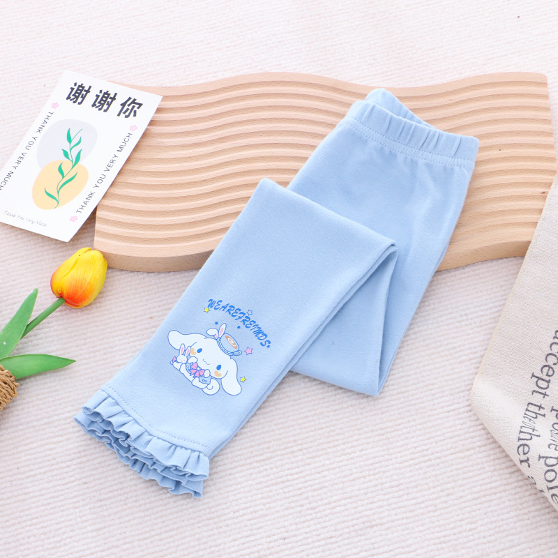DISNEY Frozen Elsa princess kids designer clothes Children's clothes Girl leggings autumn children clothes long pants elastic pants inner and out