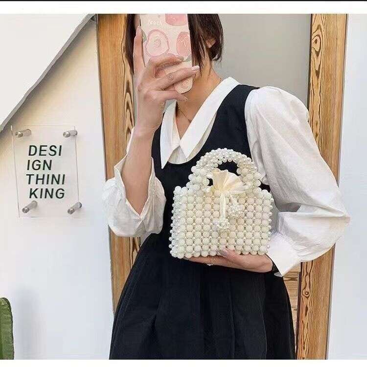 Dinner Bag Dinner Bag Yangmei Niche Handbag Handmade Versatile High End Outfit Pearl Bag Crossbody Bag KQ KQ