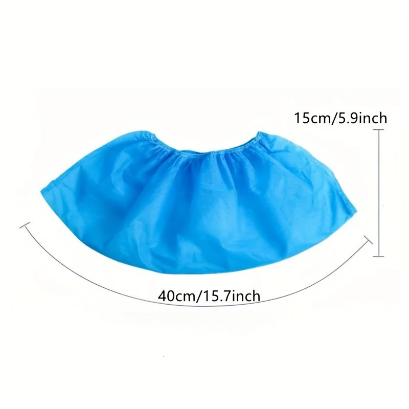 100 disposable shoe covers with dustproof and anti slip Dhoe for children nonwoven fabric home use 250428s