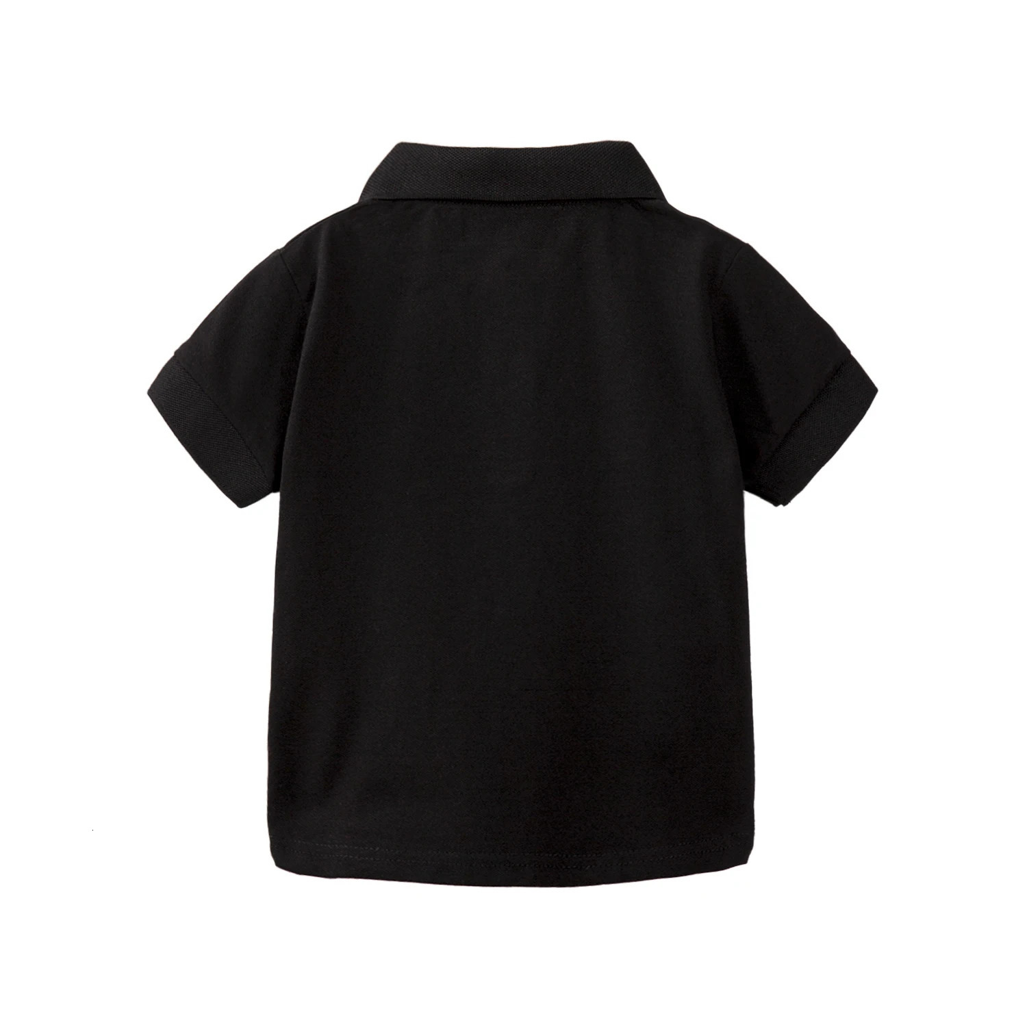 Mudkingdom Boys Pique Polo Shirts Plain Solid Short Sleeve Uniform T-shirts Collared Cotton Tops for Children School Clothes 250508