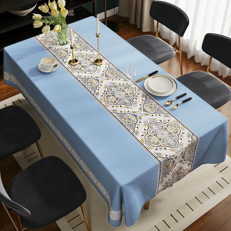 B245 light luxury high-grade tablecloth waterproof, oil-proof, scalding-proof and wash-free PVC 2024 new coffee table cloth ins style table mat