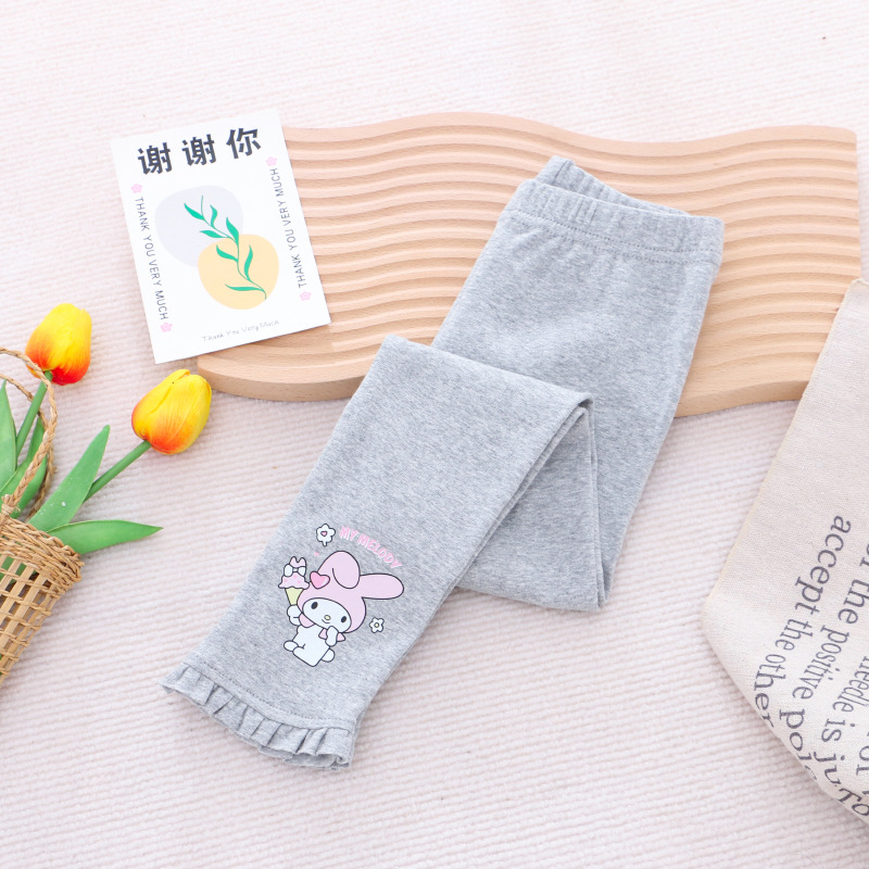 DISNEY Frozen Elsa princess kids designer clothes Children's clothes Girl leggings autumn children clothes long pants elastic pants inner and out