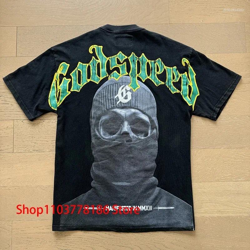 Men's T Shirts T-shirt Sweatshirt Men Women Fashion Hip Hop Cool Robot Mask Skull Print Short Sleeve Oversized Streetwear Real