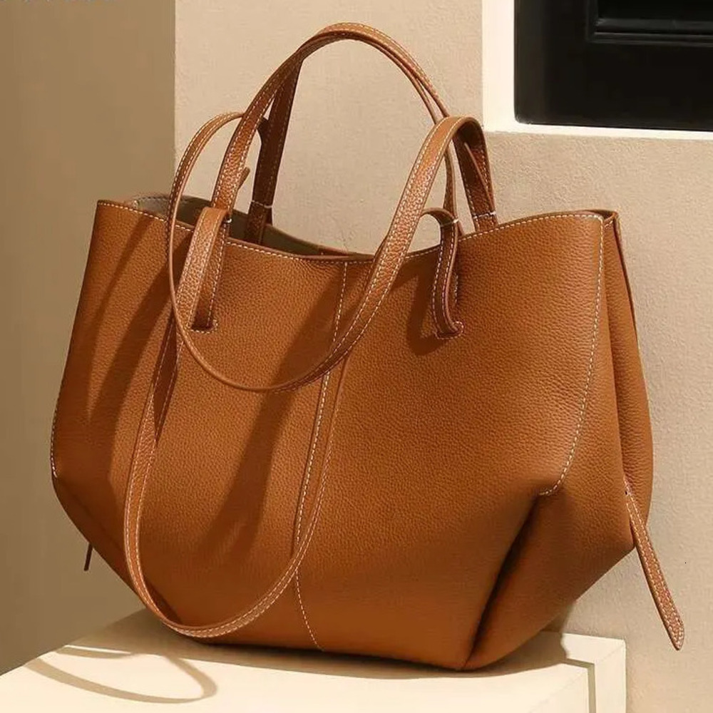 Leather Fashion Bag Woman Casual Tote Large Capacity Bag Shoulder Purses Designer Handbag