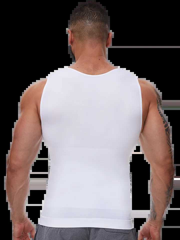 Mens Body Shaper Slimming Compression Vest Undershirt Seamless Waist Trainer Tank Top Belly Control Workout Weight Loss Shapewear W250508