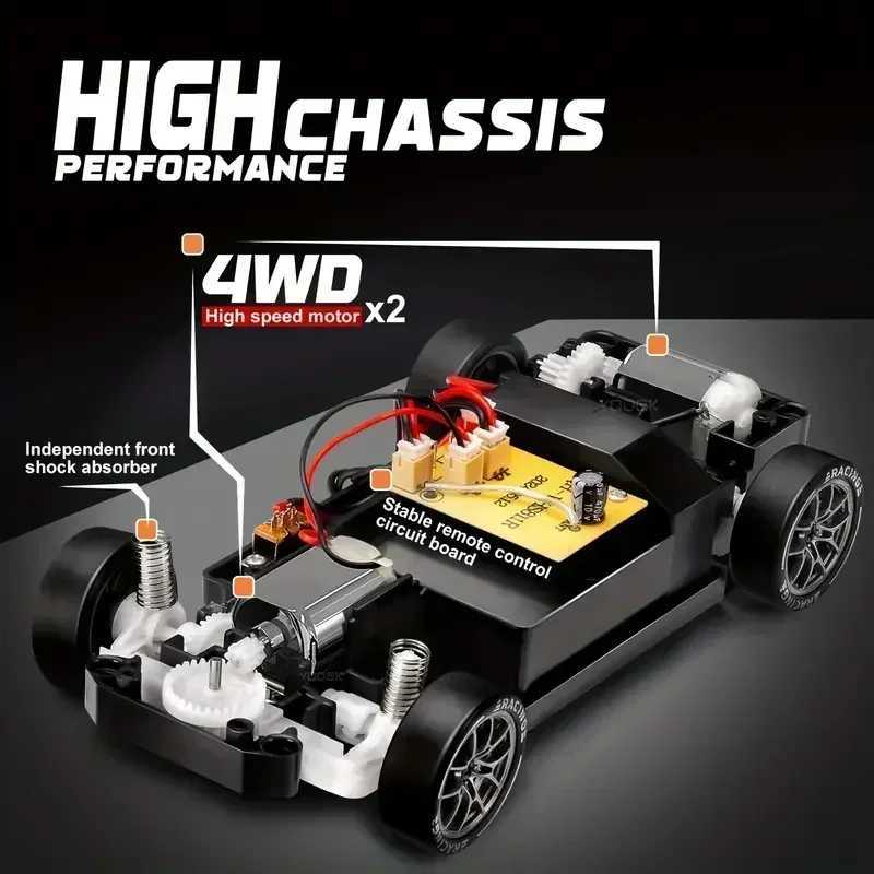 Free shipping Drift 4WD Remote Control Full Size 1 24 Mini Racing Model 2.4G Radio 20KM/H High Speed RC Car Adult Kid Toy Gift