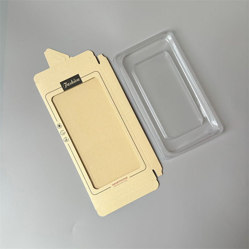 Universal Phone Case Packaging Box Kraft Paper Box Phone Cover Box With Clear Window Jewelry Display Box For For 4.7 5.5 6.8 inch iPhone Samsung Huawe