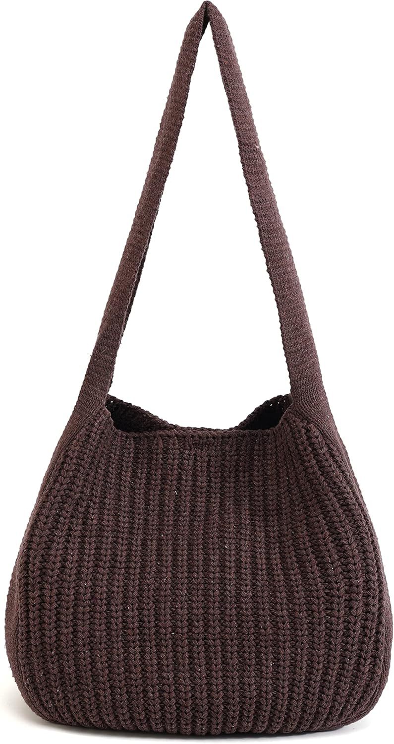 Cross-border Amazon Best-selling Women's Bags - Simple Business Casual Multi-purpose Knitted Bag for Shoulder Carry, Woolen Bag, Tote Bag, Knitte